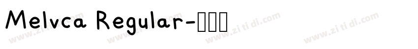 Melvca Regular字体转换